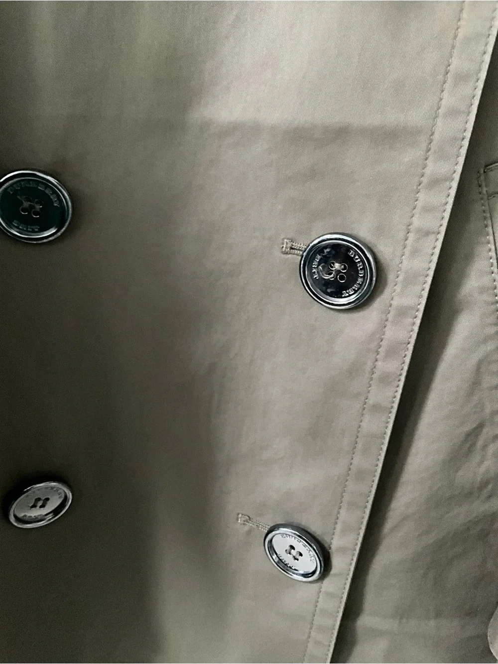 Burberry Brit Double Breasted Trench Coat- khaki olive - Picture 12 of 12